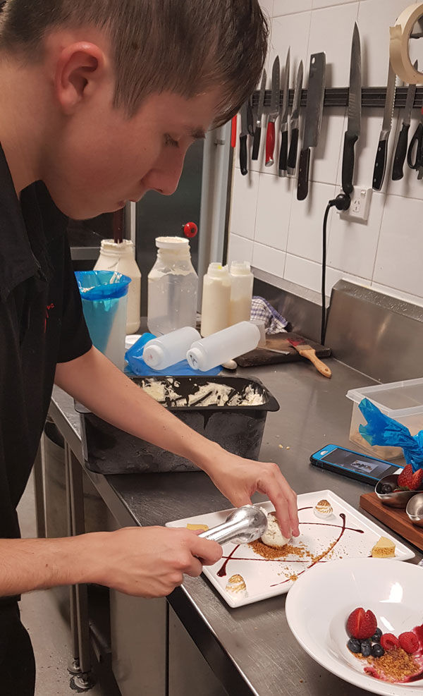 Chef working - NDIS School Leaver Employment Support